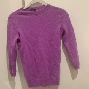 Talbots pure cashmere lilac sweater